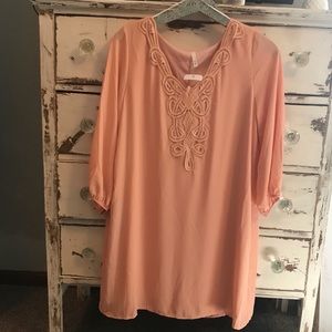 NWOT Sage Blush Long Sleeve Dress - L